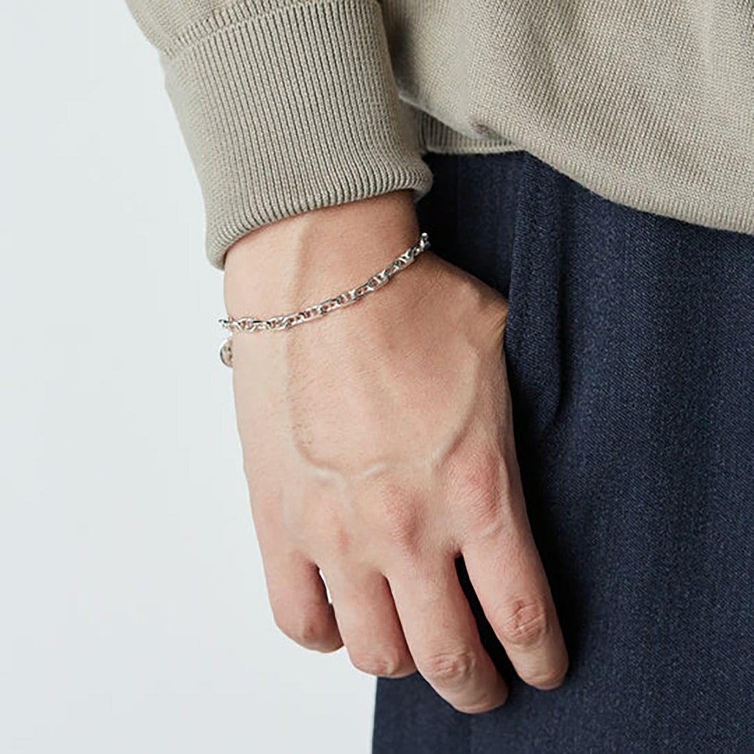 XOLO JEWELRY [ショロジュエリー] ソリッドアンカーリンクブレスレット [XOB107-19] SILVER