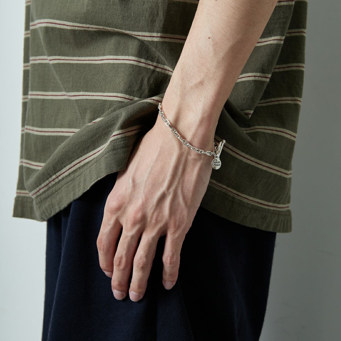 XOLO JEWELRY [ショロジュエリー] ソリッドアンカーリンクブレスレット [XOB107-19] SILVER