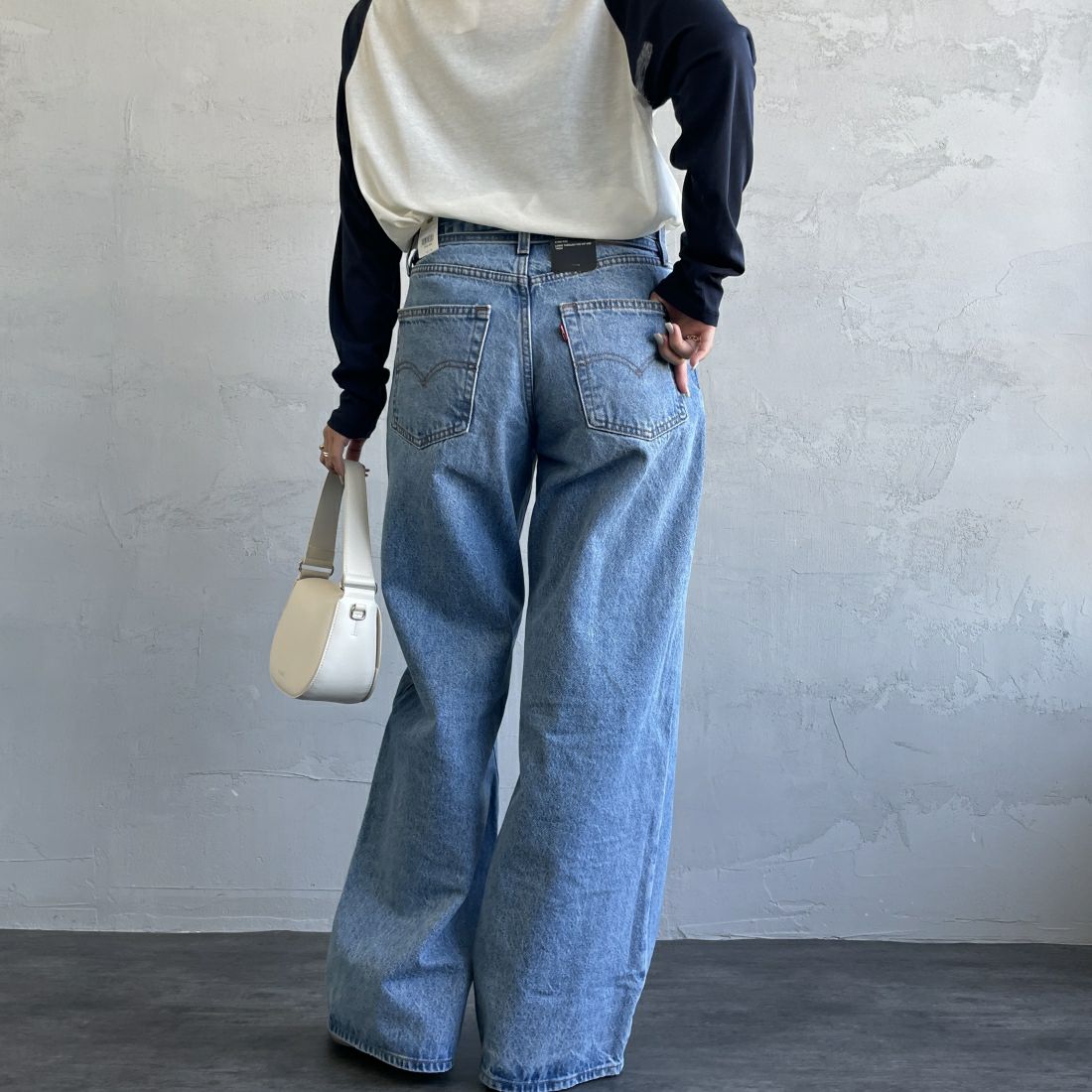 LEVI'S [リーバイス] XL ストレートデニム [A8701-00] 04 THANKS &&モデル身長：163cm 着用サイズ：25&&