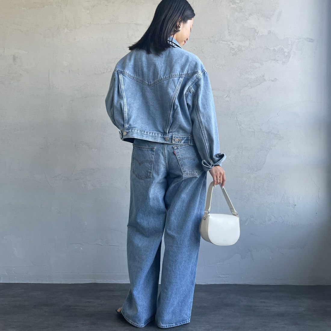 LEVI'S [リーバイス] XL ストレートデニム [A8701-00] 04 THANKS &&モデル身長：163cm 着用サイズ：26&&
