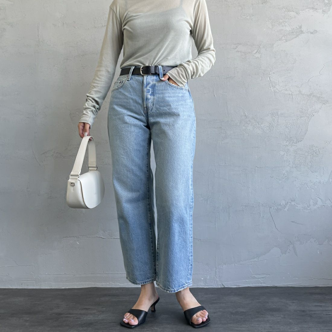 01 BY YOUR&&モデル身長：163cm 着用サイズ：26&&