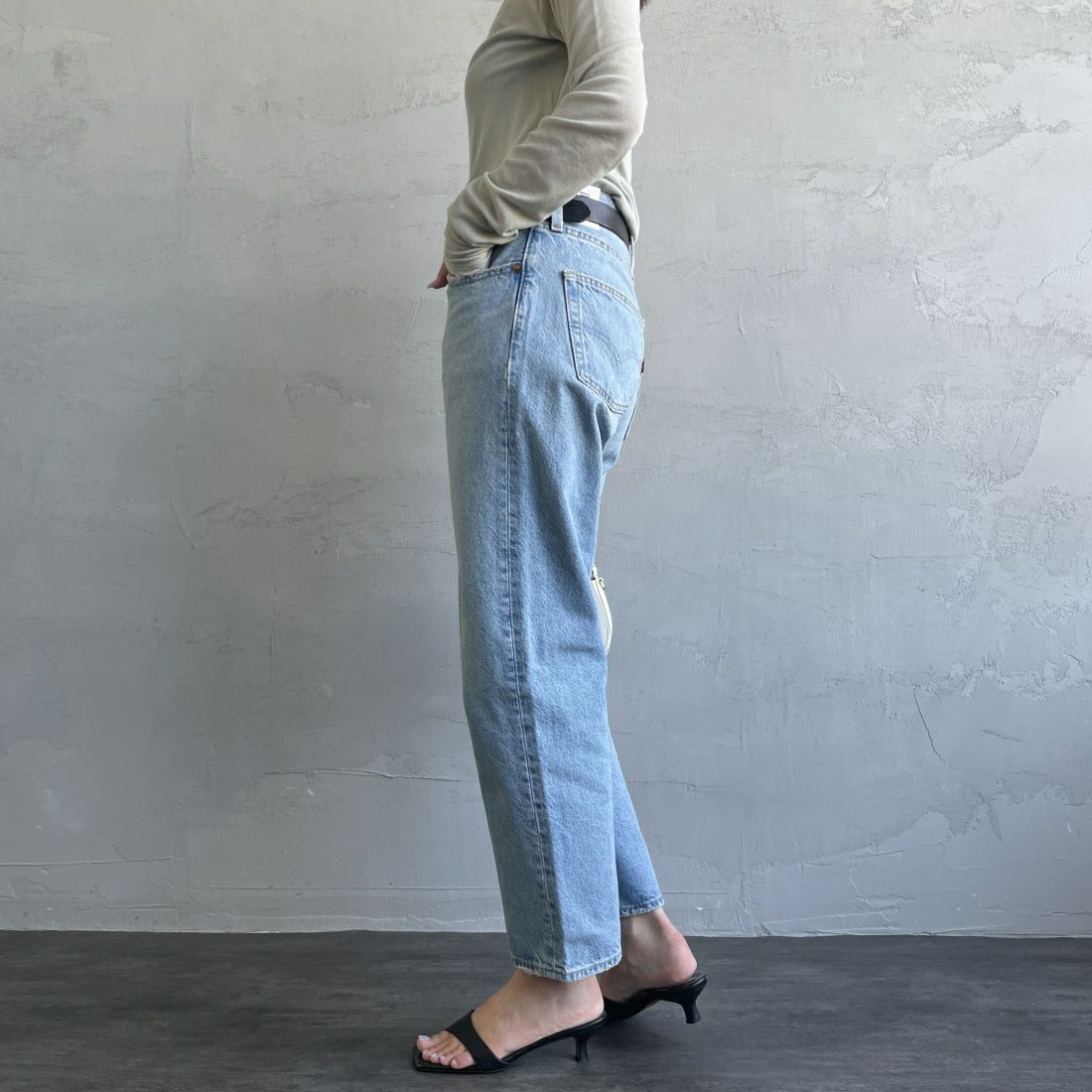 LEVI'S [リーバイス] 90S 501アンクルデニム [A9150-00] 01 BY YOUR &&モデル身長：163cm 着用サイズ：26&&
