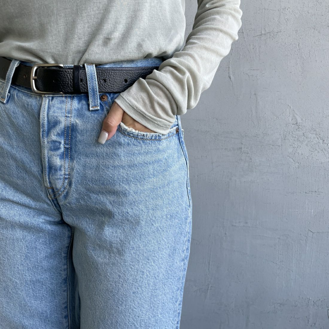 LEVI'S [リーバイス] 90S 501アンクルデニム [A9150-00] 01 BY YOUR &&モデル身長：163cm 着用サイズ：26&&