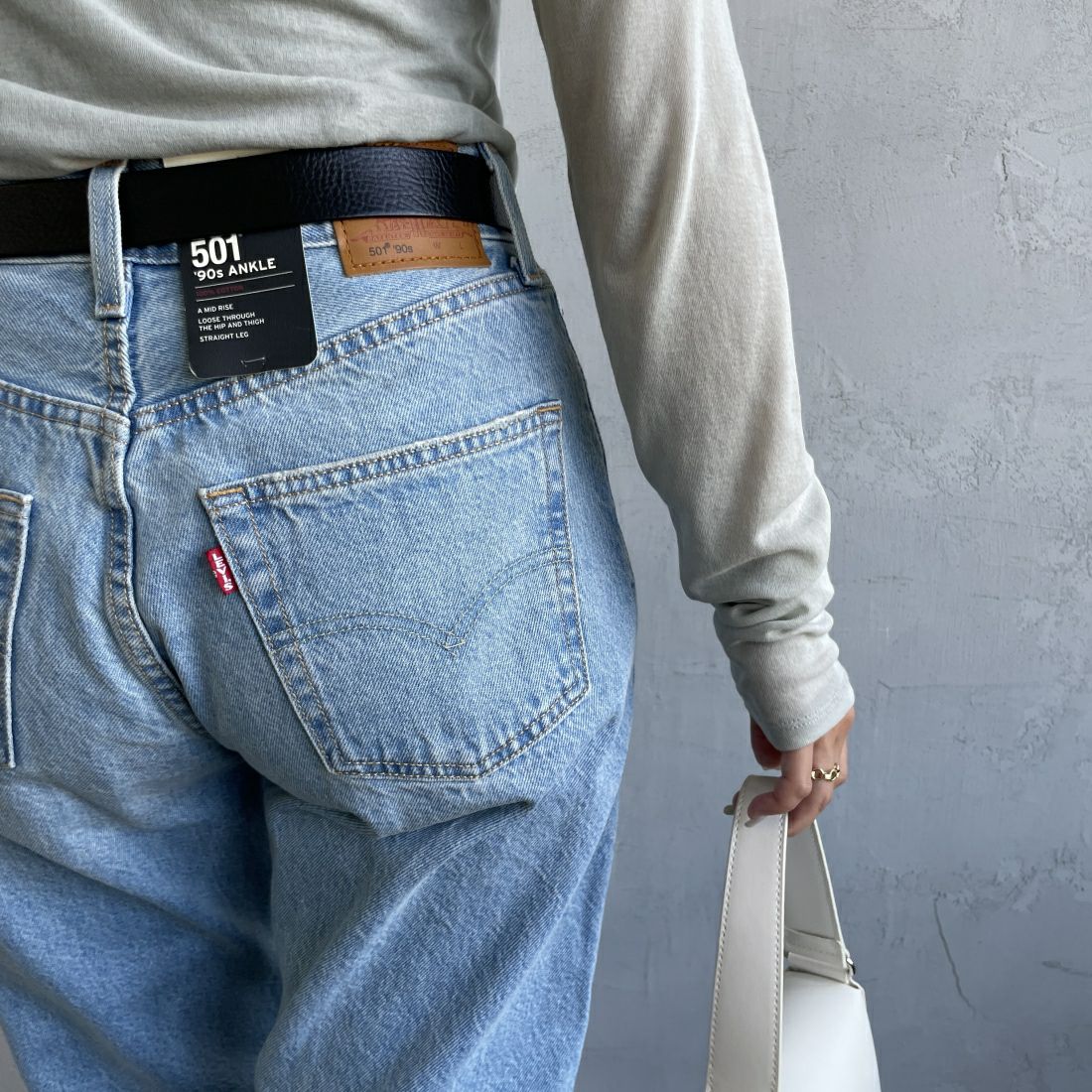 LEVI'S [リーバイス] 90S 501アンクルデニム [A9150-00] 01 BY YOUR &&モデル身長：163cm 着用サイズ：26&&