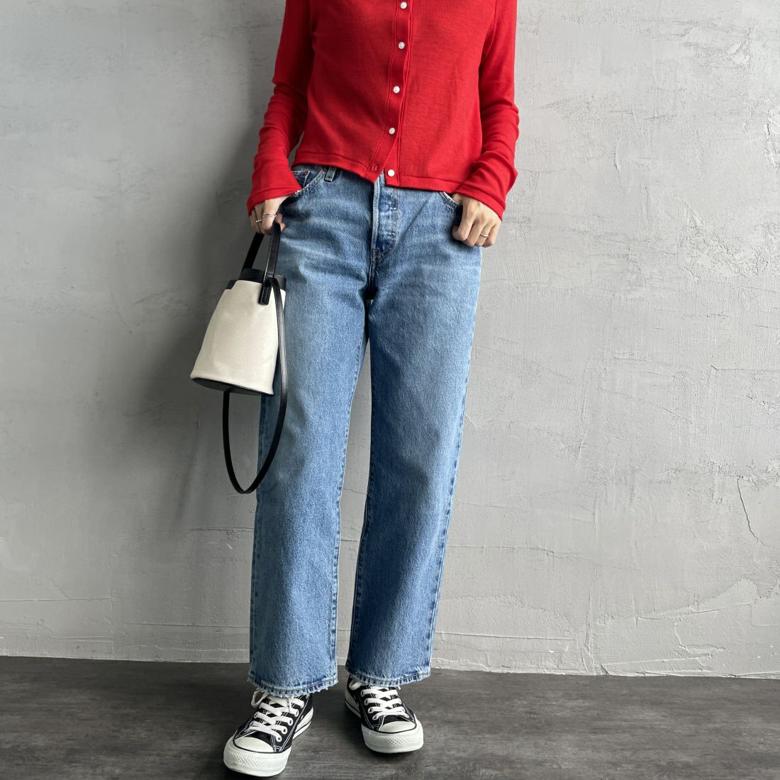 LEVI'S [リーバイス] 90S 501アンクルデニム [A9150-00] 02 SWEETES &&モデル身長：160cm 着用サイズ：25&&