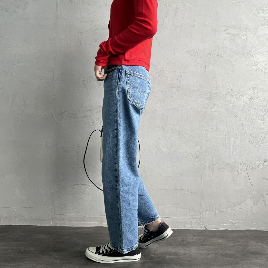 LEVI'S [リーバイス] 90S 501アンクルデニム [A9150-00] 02 SWEETES &&モデル身長：160cm 着用サイズ：25&&
