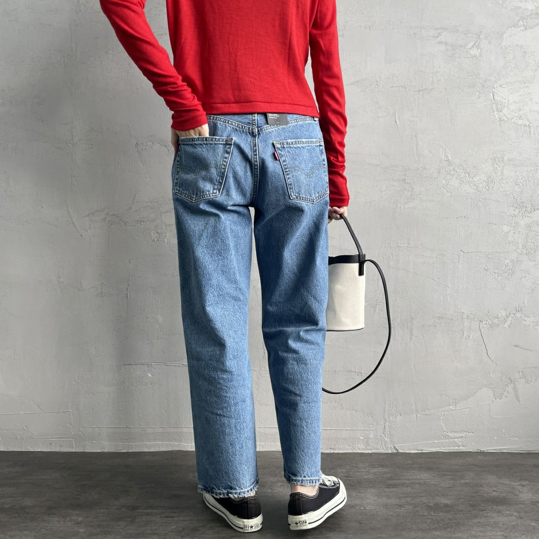 LEVI'S [リーバイス] 90S 501アンクルデニム [A9150-00] 02 SWEETES &&モデル身長：160cm 着用サイズ：25&&
