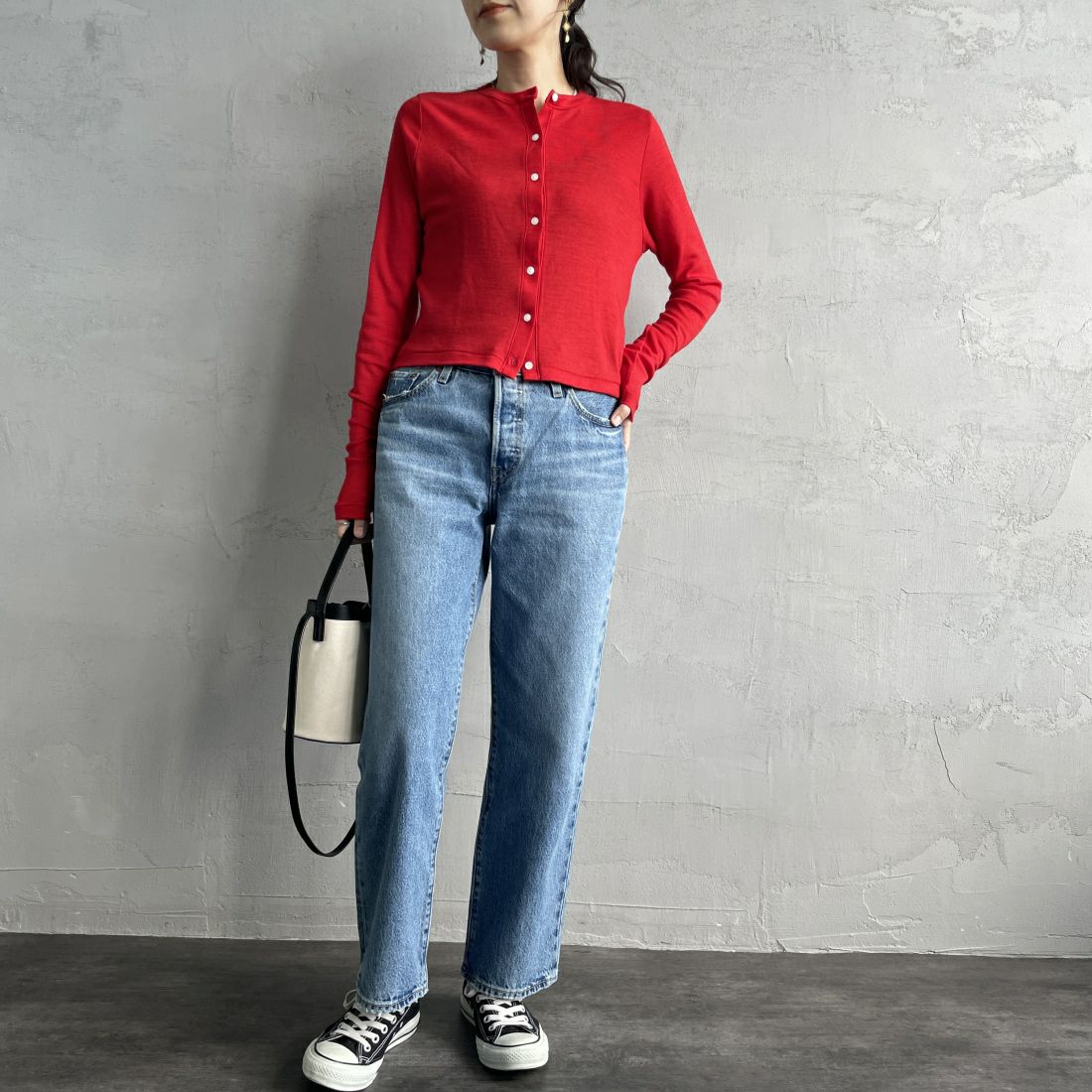 LEVI'S [リーバイス] 90S 501アンクルデニム [A9150-00] 02 SWEETES &&モデル身長：160cm 着用サイズ：25&&
