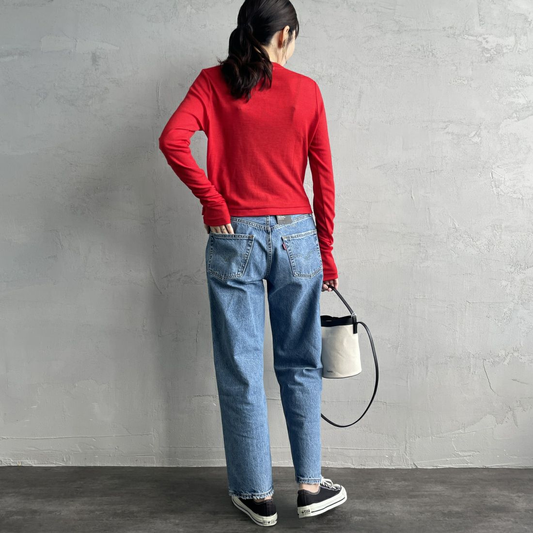 LEVI'S [リーバイス] 90S 501アンクルデニム [A9150-00] 02 SWEETES &&モデル身長：160cm 着用サイズ：25&&