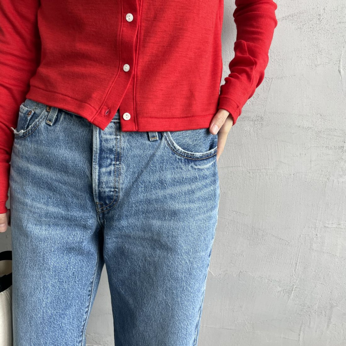 LEVI'S [リーバイス] 90S 501アンクルデニム [A9150-00] 02 SWEETES &&モデル身長：160cm 着用サイズ：25&&