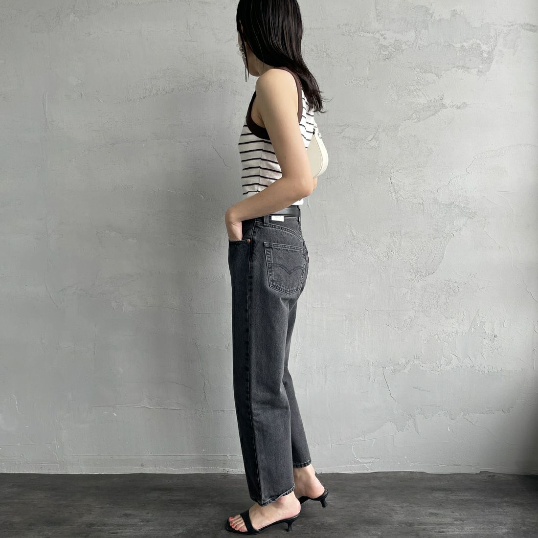 LEVI'S [リーバイス] 90S 501アンクルデニム [A9150-00] 00 SMOOTH &&モデル身長：160cm 着用サイズ：26&&