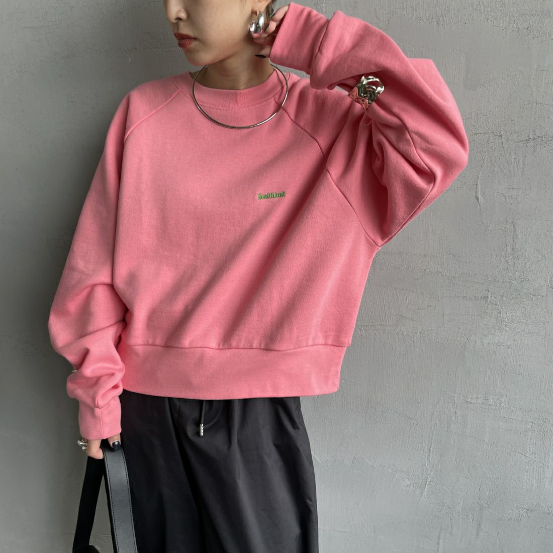 Health knit [ヘルスニット] 別注 ショート丈 クラシックラグランスリーブスウェット [HR24F-L022IN-JF]