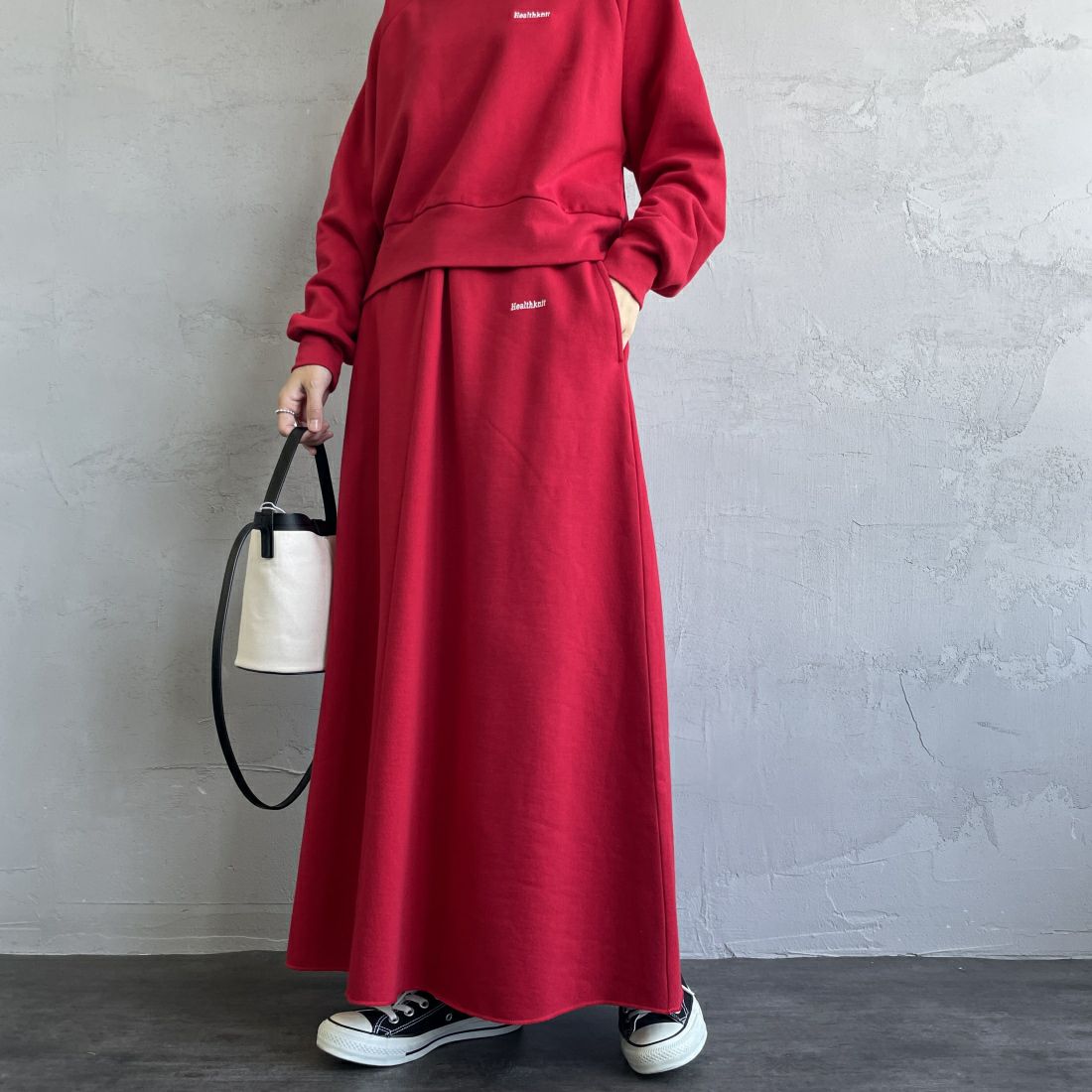 RED&&モデル身長：160cm 着用サイズ：M&&
