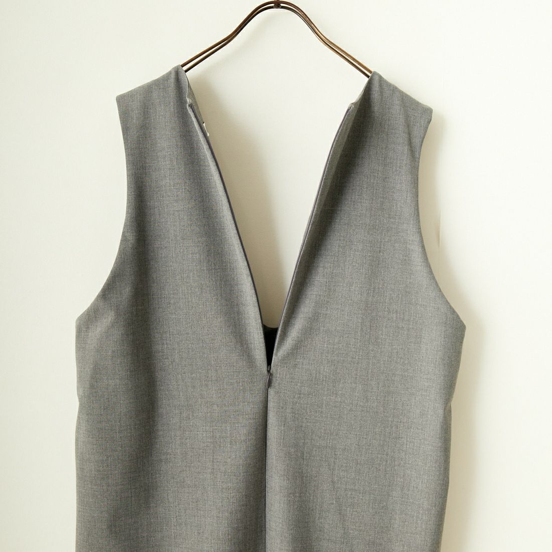 MICA&DEAL [マイカアンドディール] ディープUネックワンピース [0124304190] GRAY