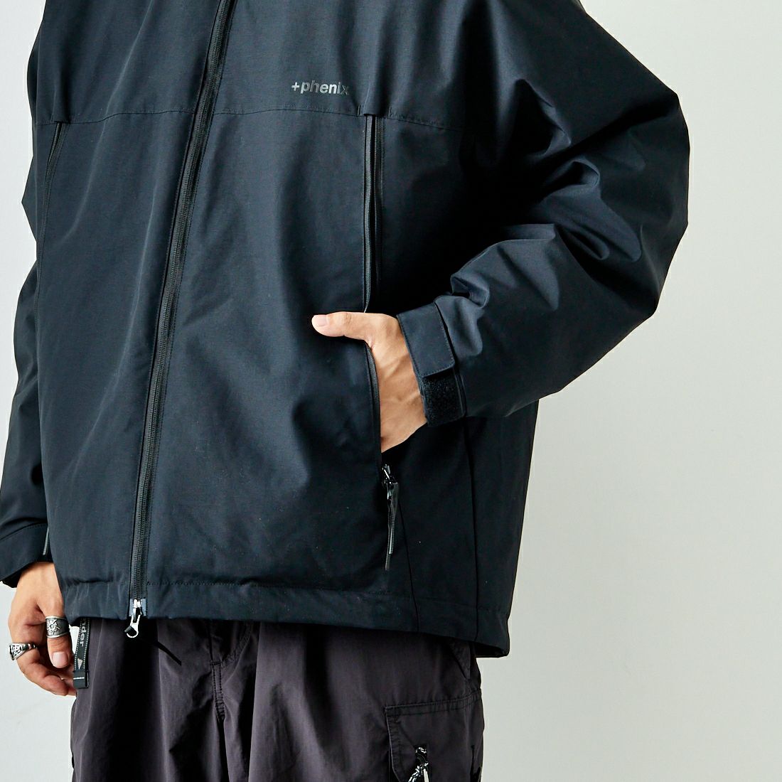 +phenix [プラスフェニックス] 別注 LEVEL7 ダウンジャケット [POO-24037IN-JF] BLACK