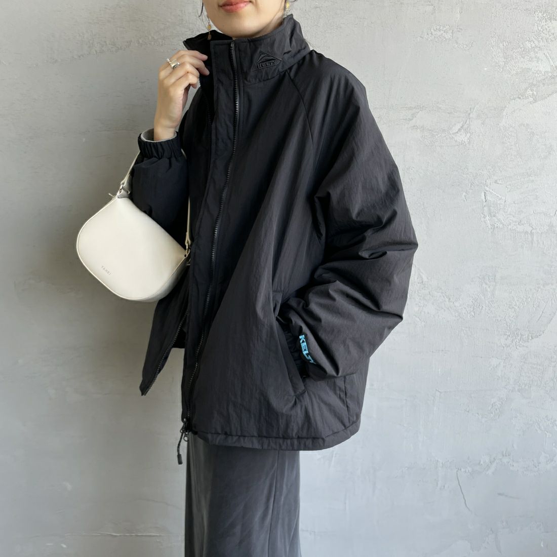 BLACK&&モデル身長：160cm 着用サイズ：M&&