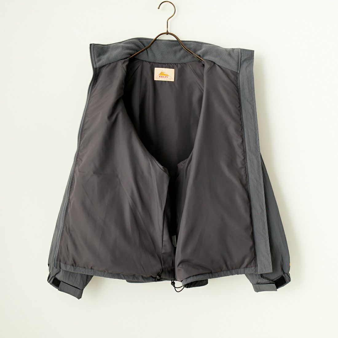 KELTY [ケルティ] 別注 中綿入り オーバーサイズナイロンジャケット [KE243W10IN01-JF] CHARCOAL