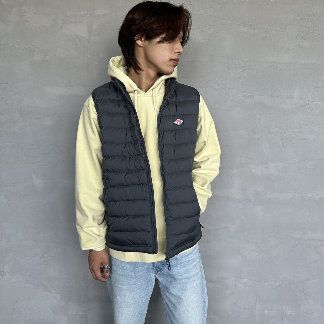 M.GREY&&モデル身長：179cm 着用サイズ：L&&