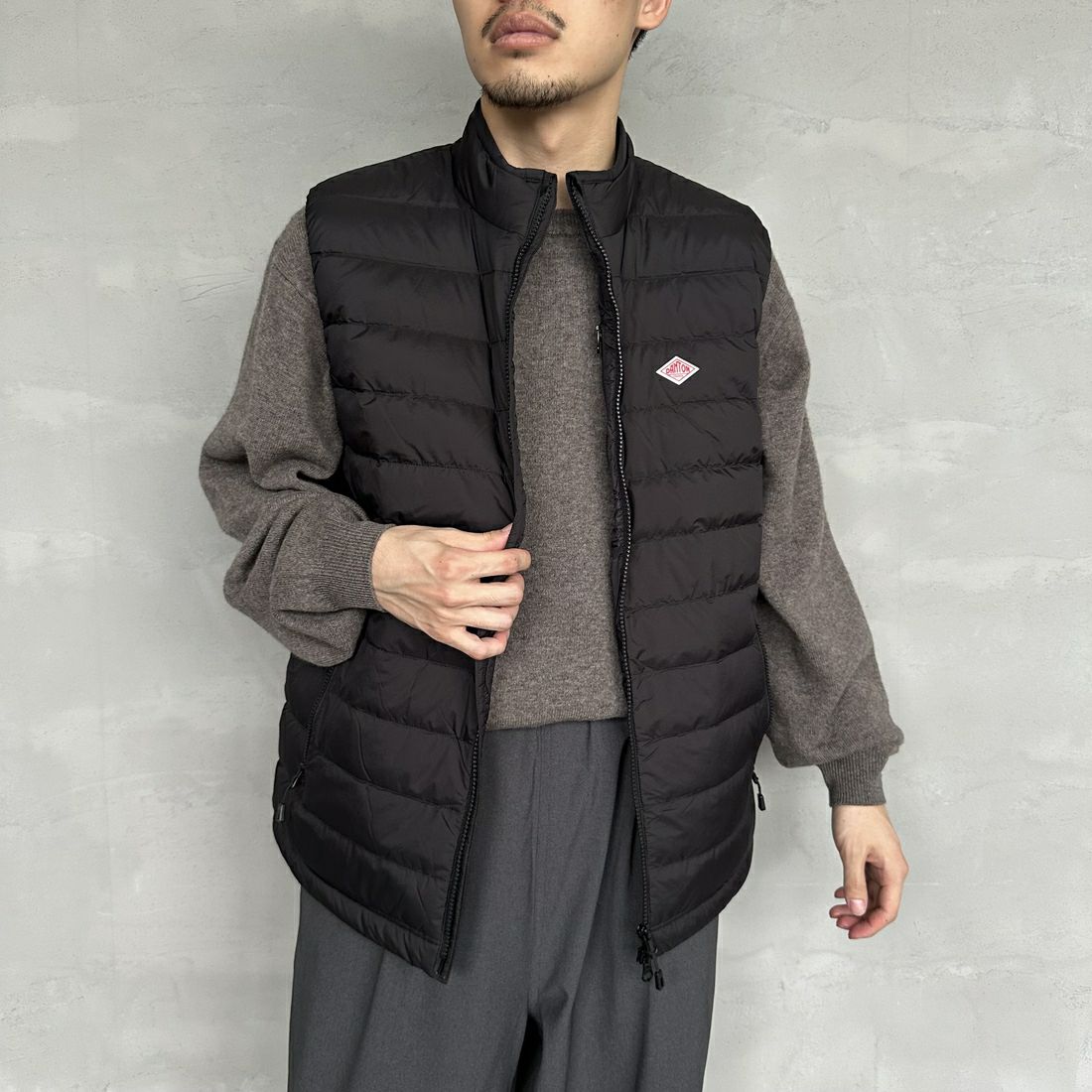 BLACK&&モデル身長：168cm 着用サイズ：L&&