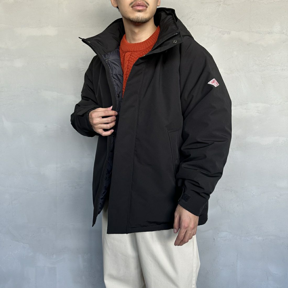 BLACK&&モデル身長：168cm 着用サイズ：L&&