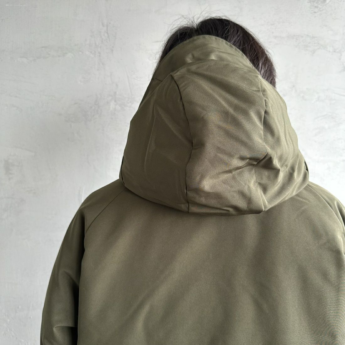 DANTON [ダントン] アーミー タッサーダウンジャケット [DT-A0030TET]	OLIVE &&モデル身長：179cm 着用サイズ：M&&