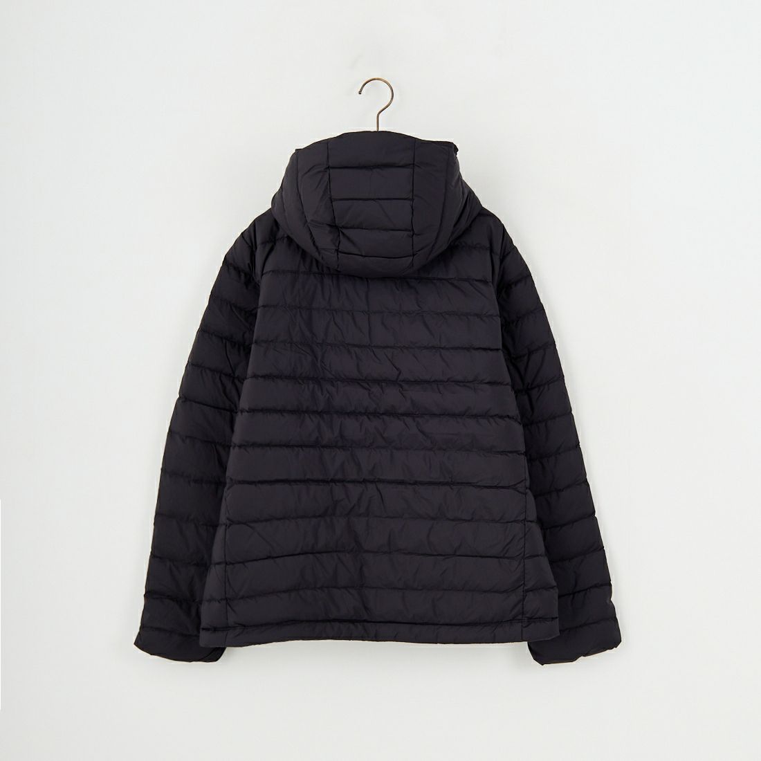 DANTON [ダントン] ミドルダウンフードジャケット [DT-A0564NRP] BLACK