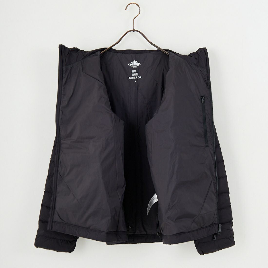 DANTON [ダントン] ミドルダウンフードジャケット [DT-A0564NRP] BLACK