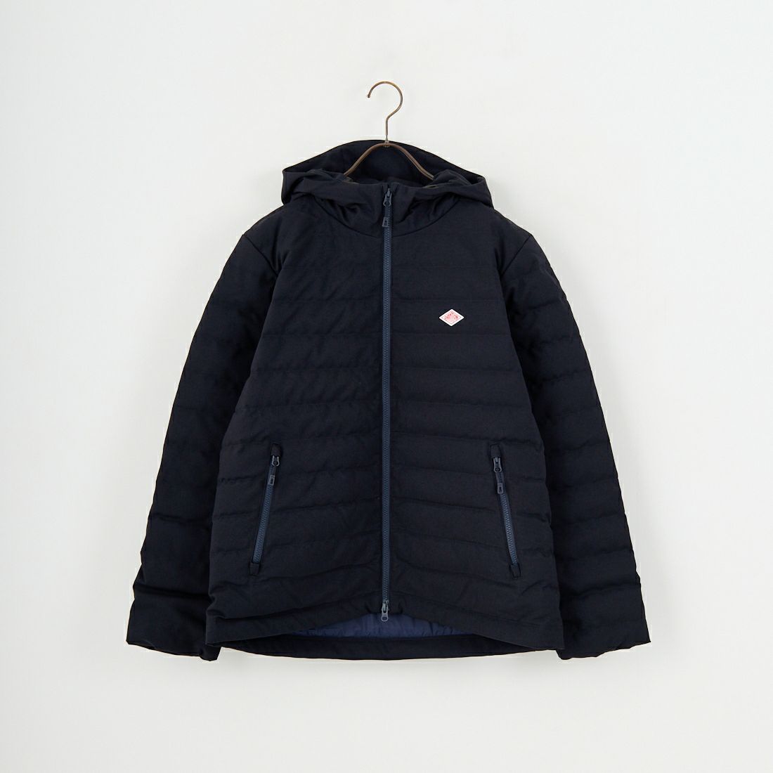 DANTON [ダントン] ウールライクポリエステル フードダウンジャケット [DT-A0187PWL] NAVY