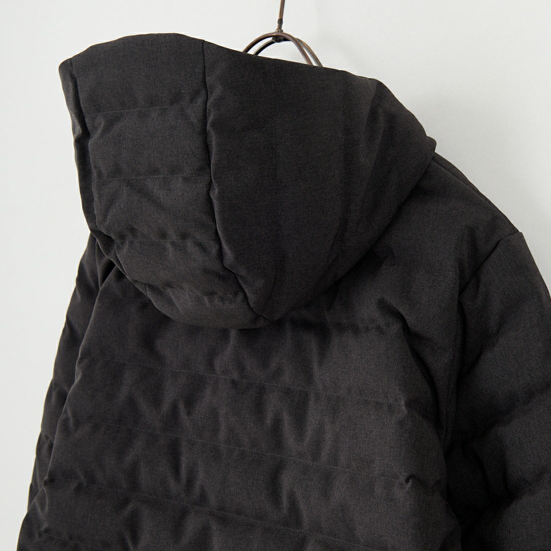 DANTON [ダントン] ウールライクポリエステル フードダウンジャケット [DT-A0187PWL] CHARCOAL
