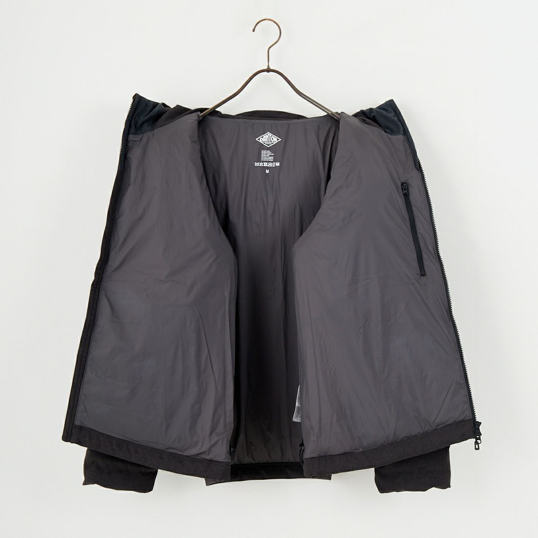 DANTON [ダントン] ウールライクポリエステル フードダウンジャケット [DT-A0187PWL] CHARCOAL