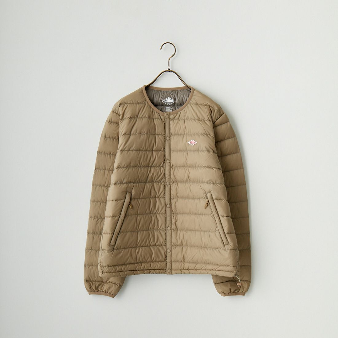 DANTON [ダントン] クルーネック インナーダウンジャケット [DT-A0001NNF] SAND BEIGE
