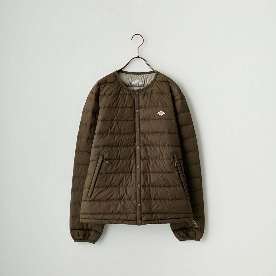 DANTON [ダントン] クルーネック インナーダウンジャケット [DT-A0001NNF] OLIVE