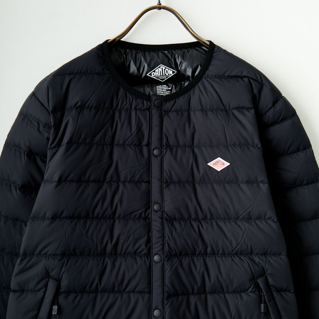 DANTON [ダントン] クルーネック インナーダウンジャケット [DT-A0001NNF] BLACK