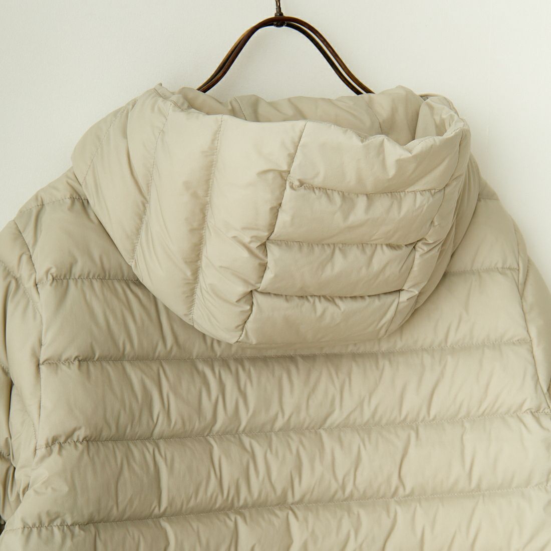 DANTON [ダントン] ミドルダウンフードジャケット [DT-A0563NRP] GREIGE