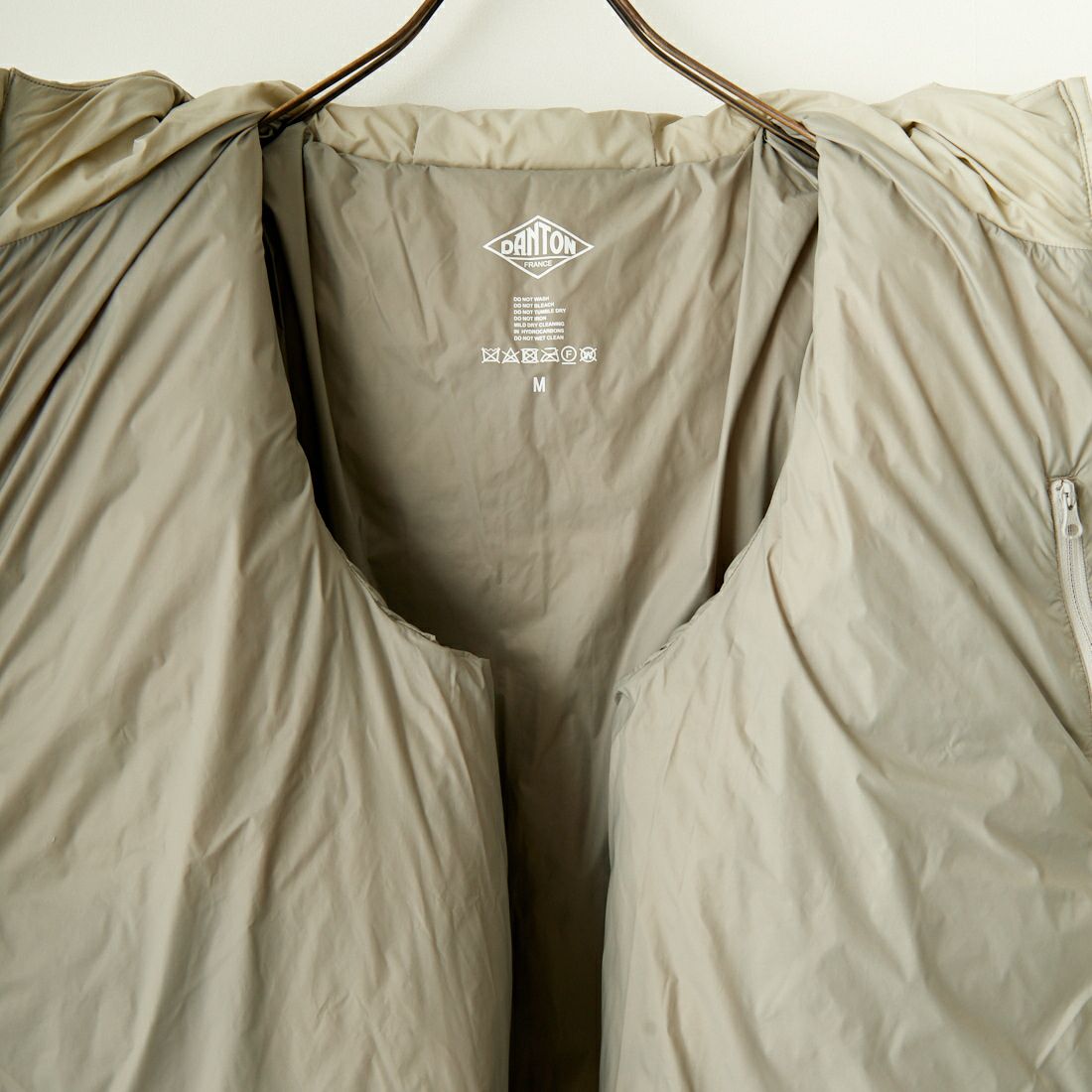 DANTON [ダントン] ミドルダウンフードジャケット [DT-A0563NRP] GREIGE