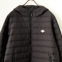 美品 ダントン フード付き ミドル ダウン ジャケット Lサイズ ブラック38 DANTON/ダントン ミドルダウンフーデッドジャケット MIDDLE DOWN