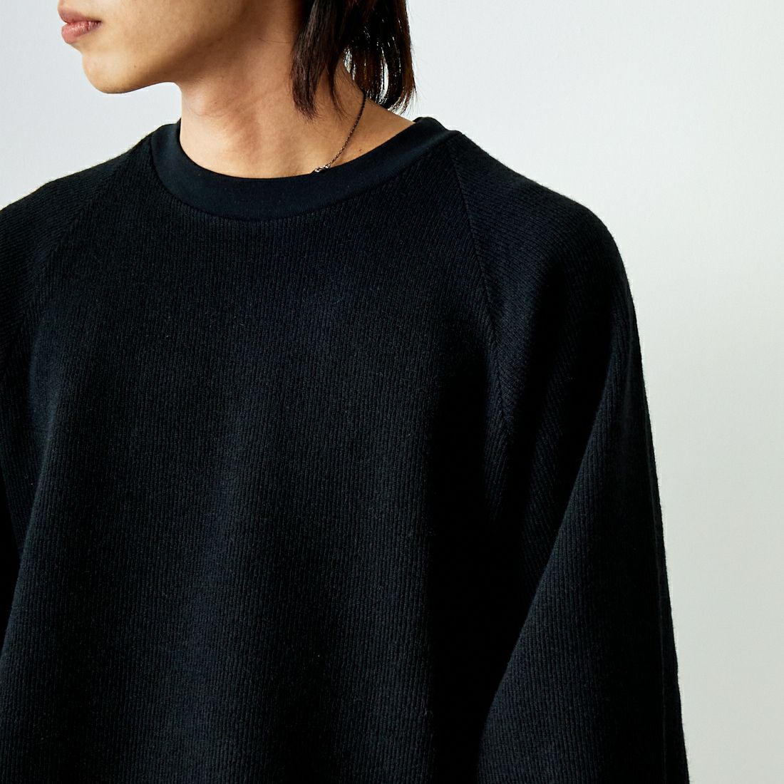 White Mountaineering [ホワイトマウンテニアリング] ラグランプルオーバー [WM2473511] BLACK