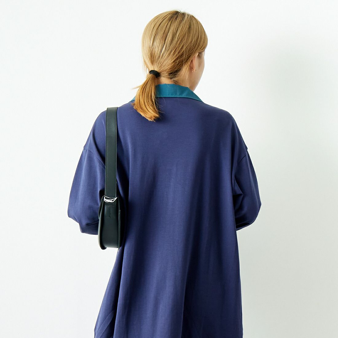 Jeans Factory Clothes [ジーンズファクトリークローズ] ラガーワンピース [143613] 48 ﾈｲﾋﾞｰ &&モデル身長：167cm 着用サイズ：F&&