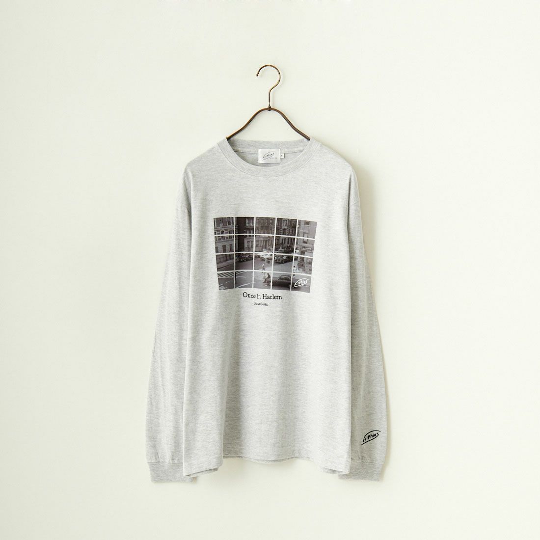 Filphies [フィルフィーズ] ロングスリーブプリントTシャツ [FP242PS00090] 11 ASH