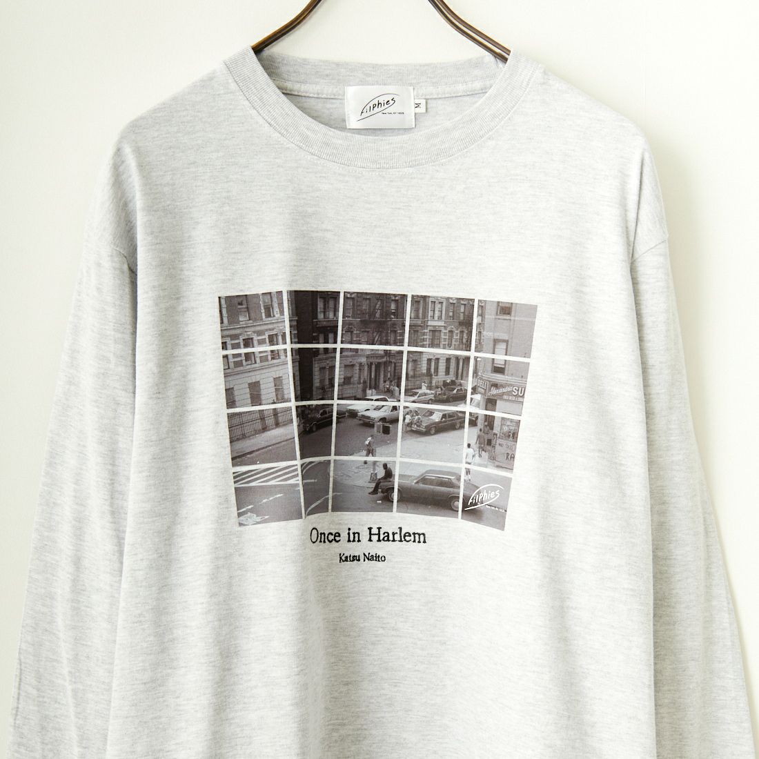 Filphies [フィルフィーズ] ロングスリーブプリントTシャツ [FP242PS00090] 11 ASH