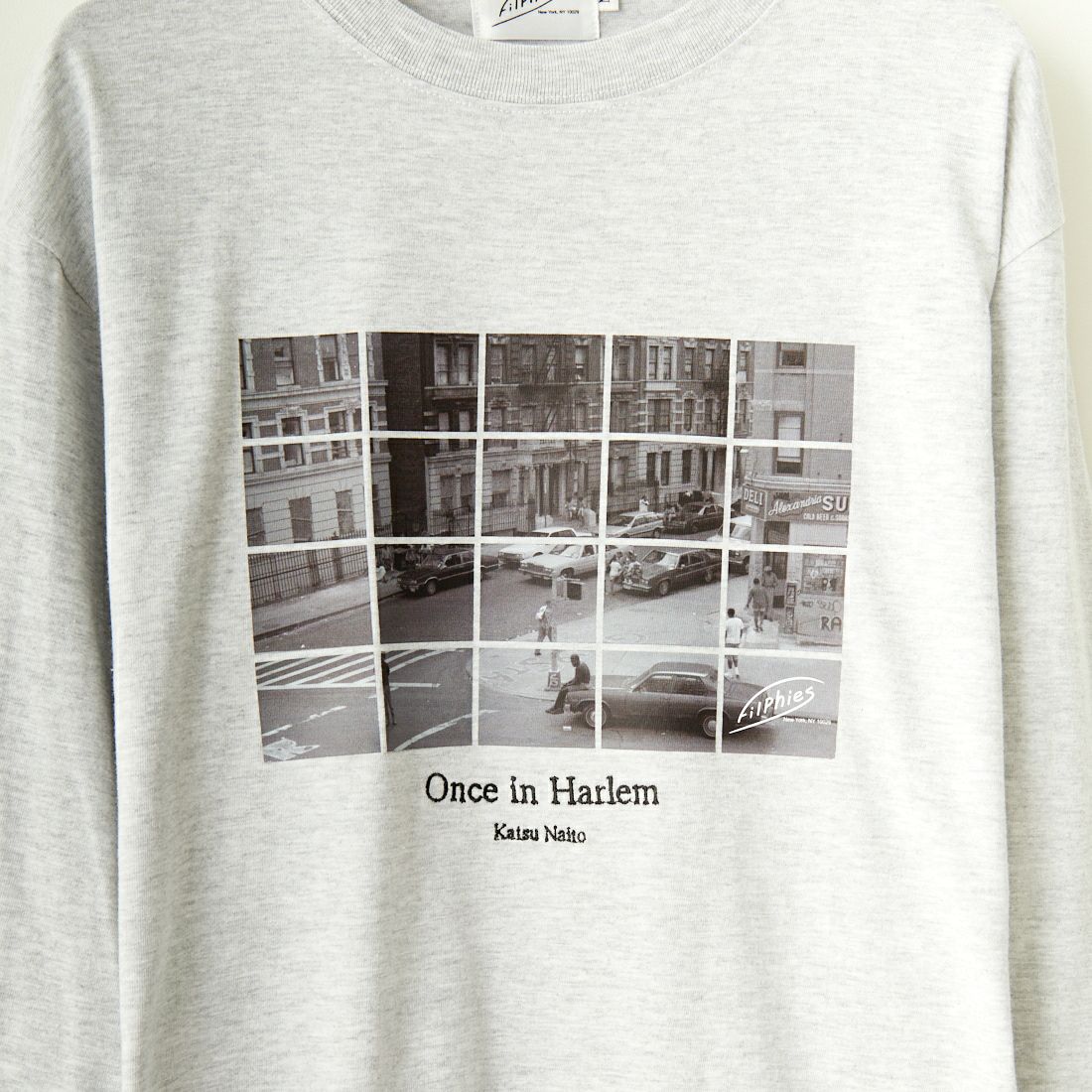 Filphies [フィルフィーズ] ロングスリーブプリントTシャツ [FP242PS00090] 11 ASH