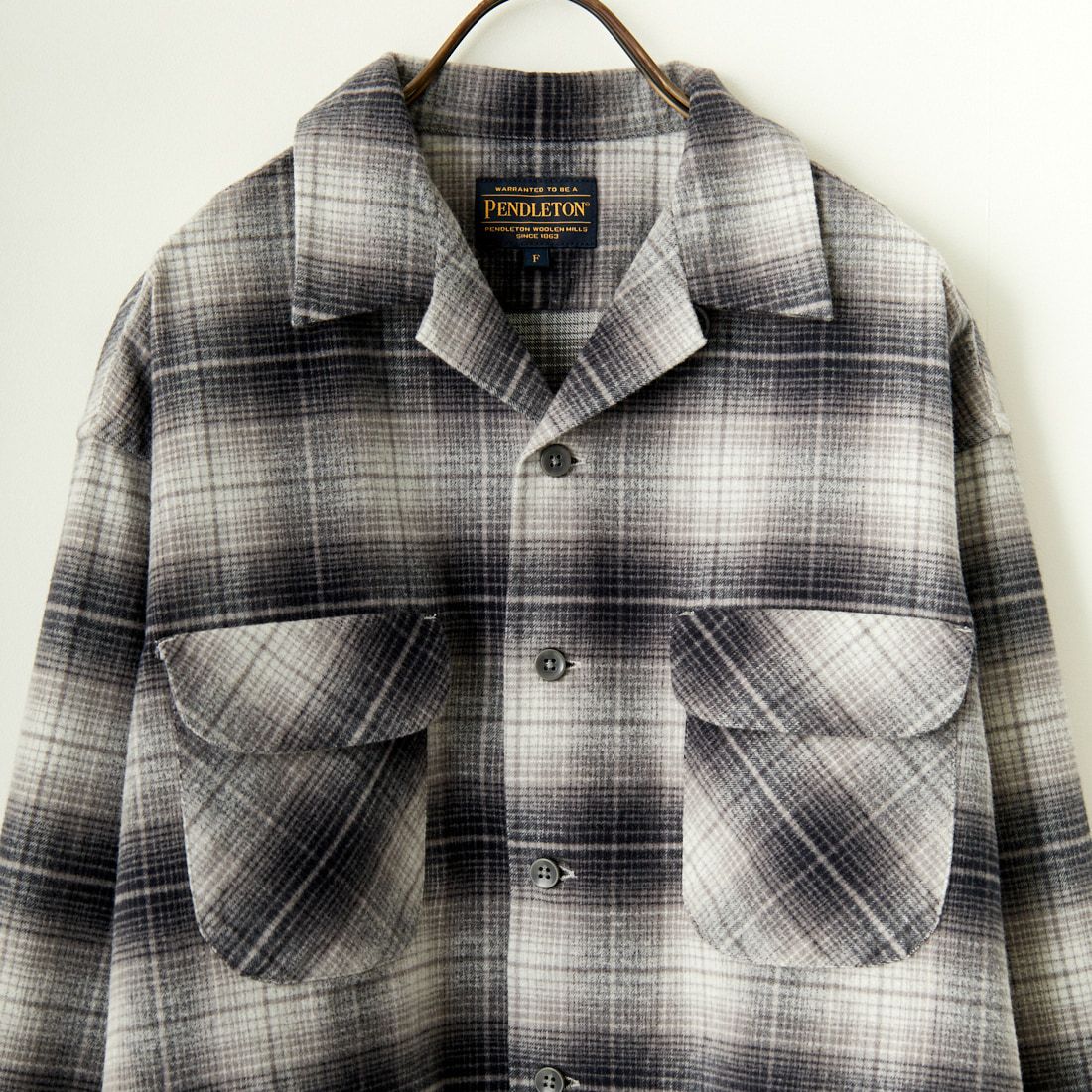 PENDLETON [ペンドルトン] ショートレンジ オープンカラーシャツ [4475-7101] 70 GRY/BLK