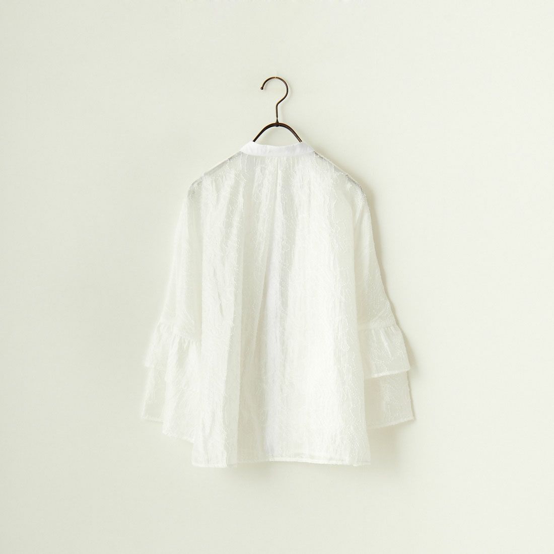 Jeans Factory Clothes [ジーンズファクトリークローズ] カットジャガードシャツジャケット [7443332] OFF WHITE