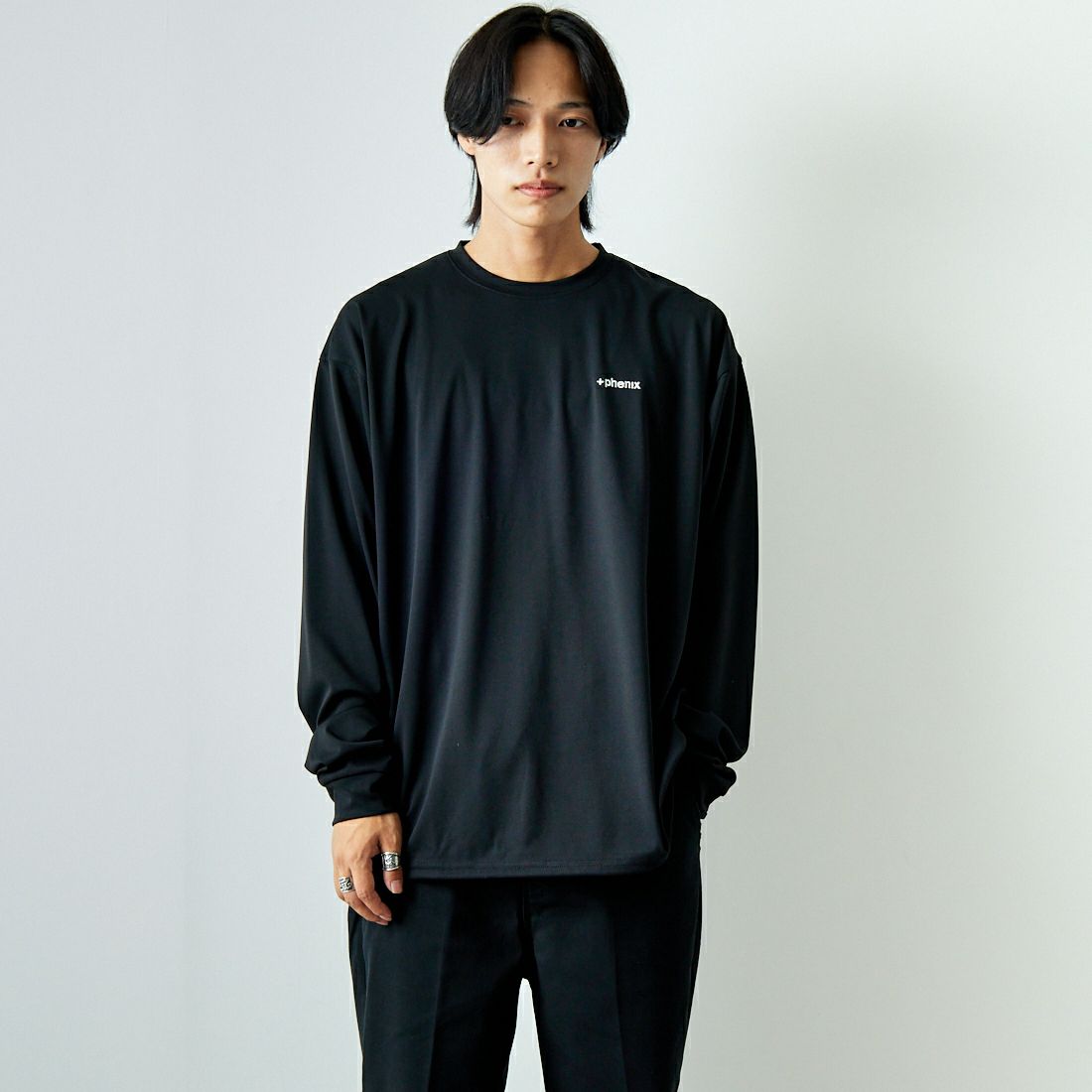 BLACK&&モデル身長：179cm 着用サイズ：XL&&