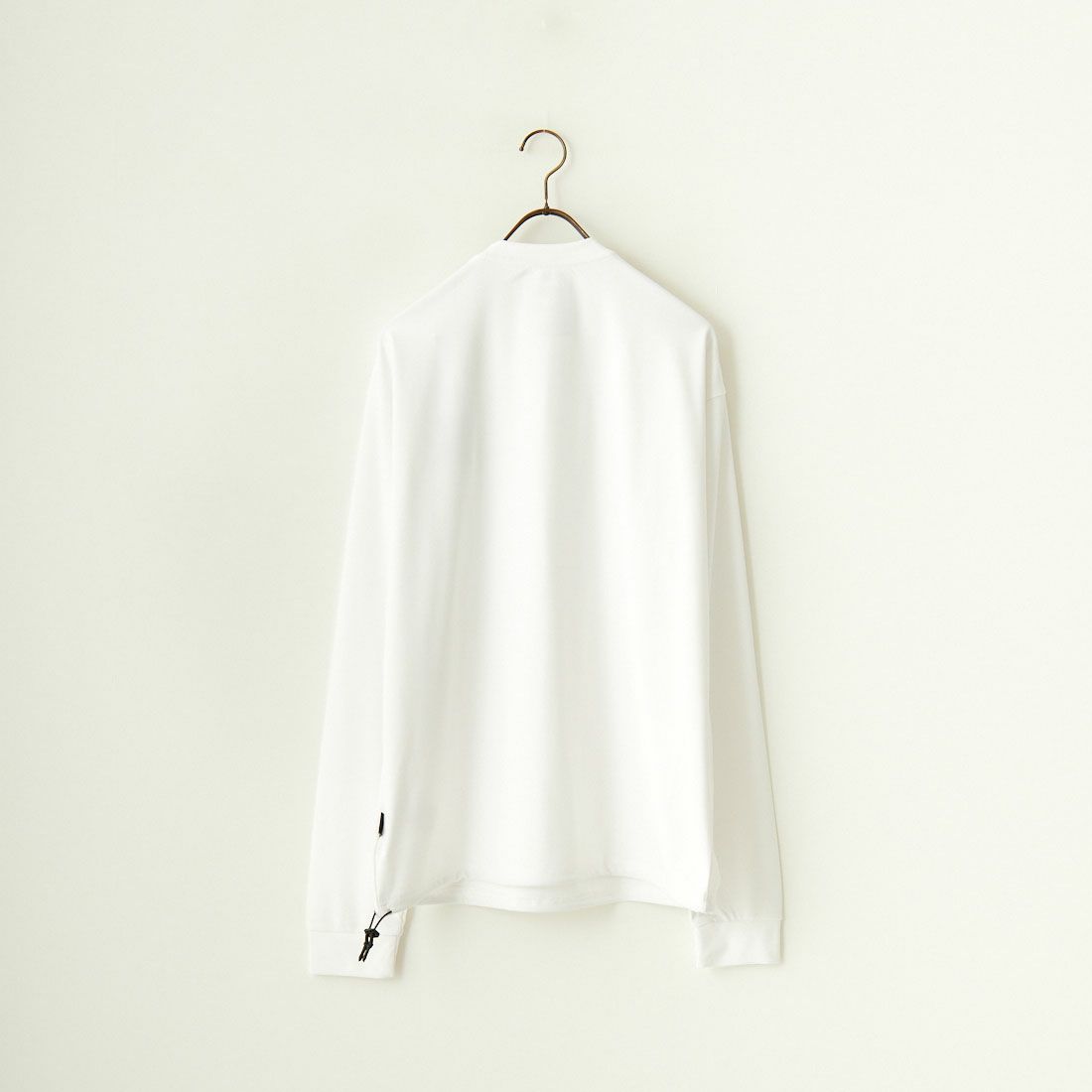 +phenix [プラスフェニックス] 別注 ワンポイント刺繍ロゴ ドローコードTシャツ [POT-24012IN-JF] WHITE