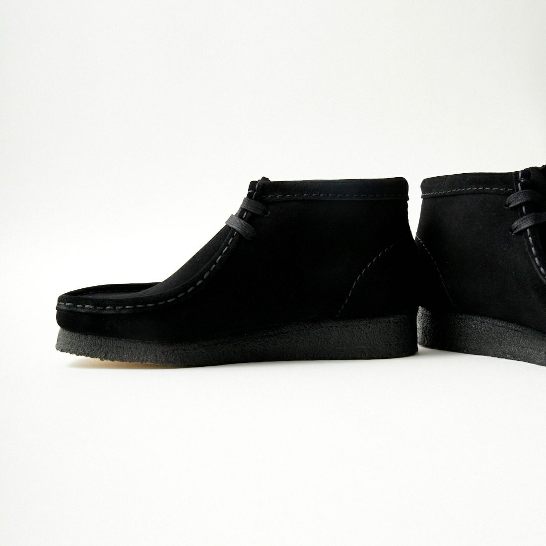 Clarks [クラークス] レディース ワラビーブーツ(ブラックスエード) [26155521] BLACK