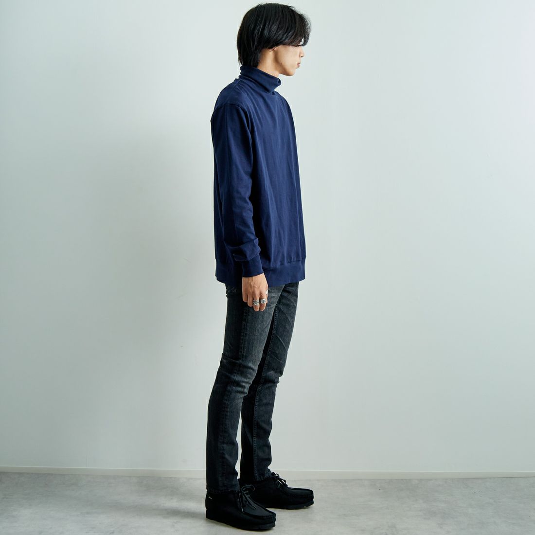 YANUK [ヤヌーク] スリムテーパードデニム VINCENT2/ヴィンセント2 [57243002] OBK &&モデル身長：179cm 着用サイズ：29&&