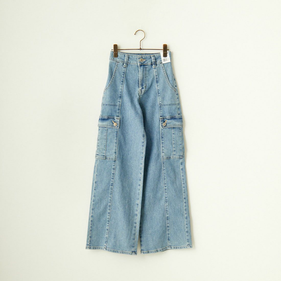 SOMETHING [サムシング] LISA カーゴワイドパンツ [SEA588] 98 L.BLUE