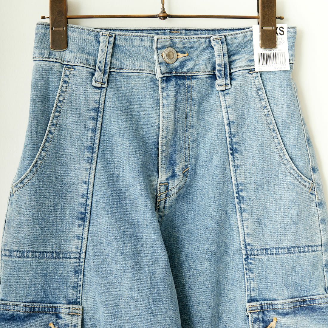 SOMETHING [サムシング] LISA カーゴワイドパンツ [SEA588] 98 L.BLUE