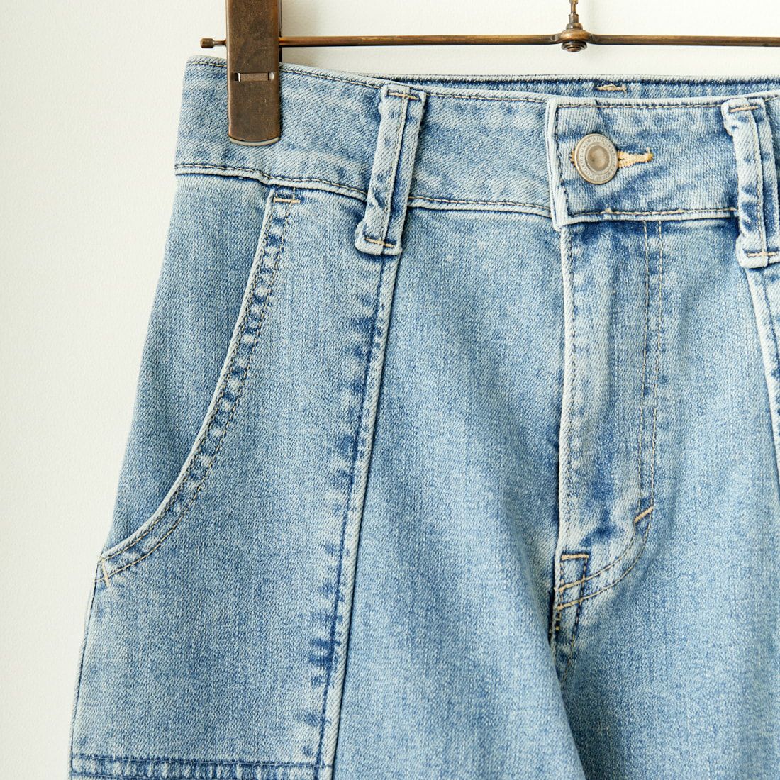 SOMETHING [サムシング] LISA カーゴワイドパンツ [SEA588] 98 L.BLUE